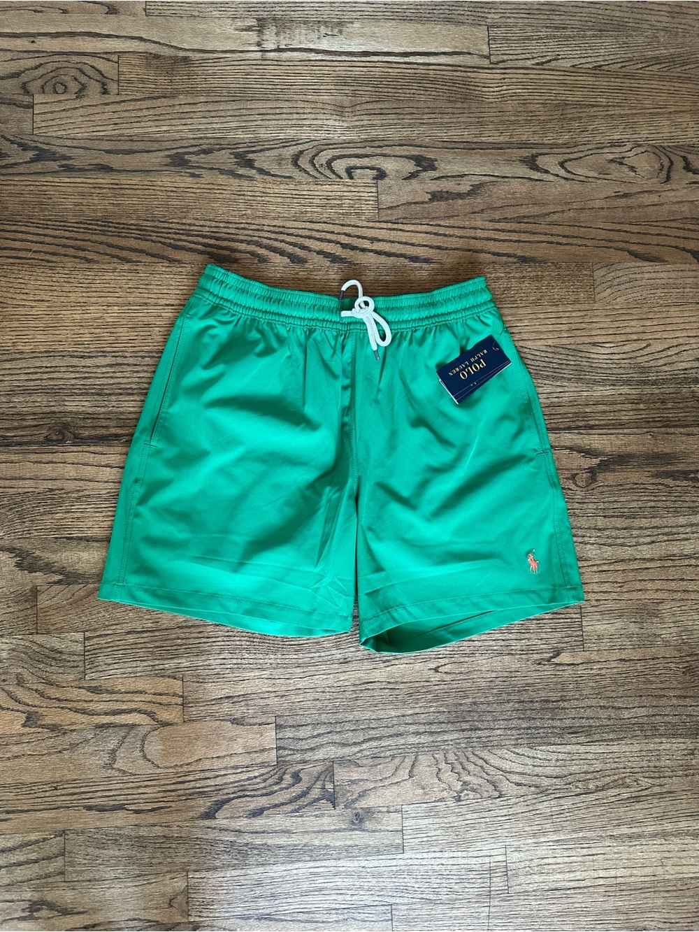 NWT Polo Ralph Lauren Green Swim Trunks - Picture 2 of 5